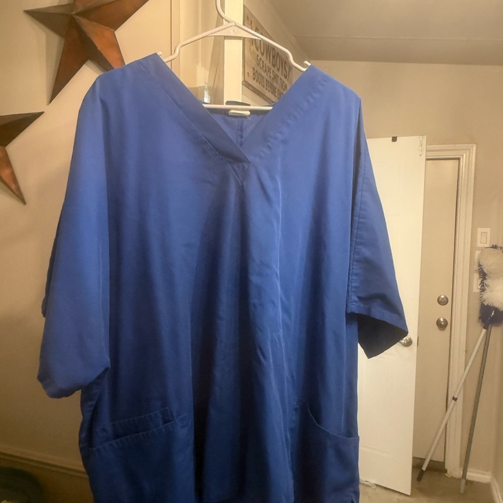 Cherokee Women's Royal Blue Authentic Scrub top